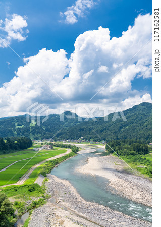 《新潟県》田舎の長閑な夏の原風景 117162581