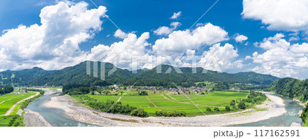《新潟県》田舎の長閑な夏の原風景 117162591