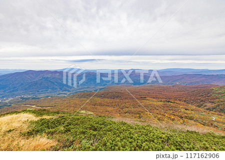 秋田県 秋田駒ヶ岳の紅葉風景 秋田県 秋田駒ヶ岳の紅葉風景 117162906