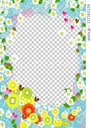 キウイの花と実のカード3 キウイの花と実のカード3 117163129