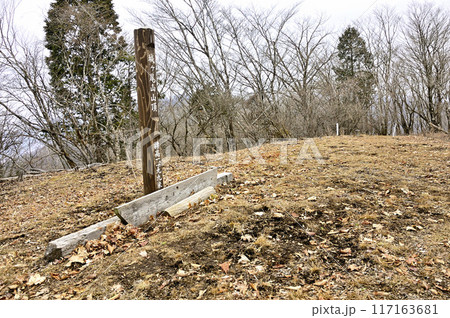 丹沢の甲相国境尾根　城ヶ尾山山頂　三等三角点（ジヨウ顔峠） 117163681