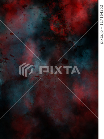 赤と水色と黒の恐怖の地獄イメージ背景画像 赤と水色と黒の恐怖の地獄イメージ背景画像 117164252