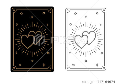 Tarot card lovers. The major arcana of a deck of cards. Tarot card lovers. The major arcana of a deck of cards. 117164674