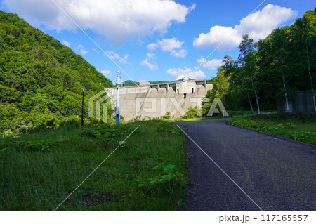 札内川ダムの堤体 札内川ダムの堤体 117165557