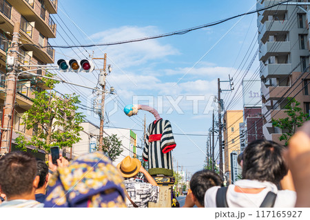 首が伸びるからくり人形、大四日市まつりの大入道〈三重県四日市市〉 117165927