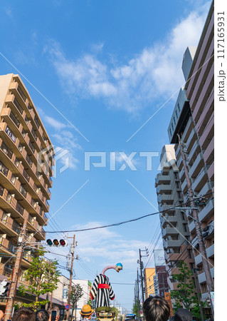 首が伸びるからくり人形、大四日市まつりの大入道〈三重県四日市市〉 117165931