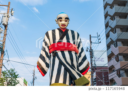 首が伸びるからくり人形、大四日市まつりの大入道〈三重県四日市市〉 117165948