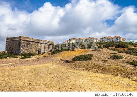Forte Milreu at Ericeira, Portugal. Ancient defensive building in Ribeira de Ilhas Portugal 117166140