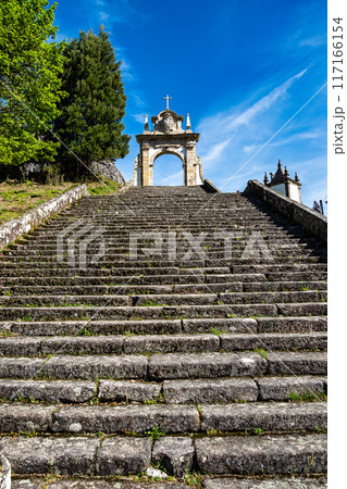 Santuario de Nossa Senhora da Peneda, at the Peneda Geres National Park in Norhern Portugal. 117166154