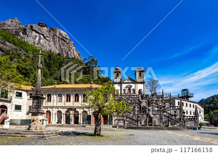 Santuario de Nossa Senhora da Peneda, at the Peneda Geres National Park in Norhern Portugal. 117166158