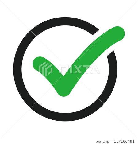 チェックマーク チェックマーク 117166491