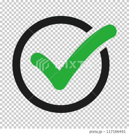 チェックマーク チェックマーク 117166491