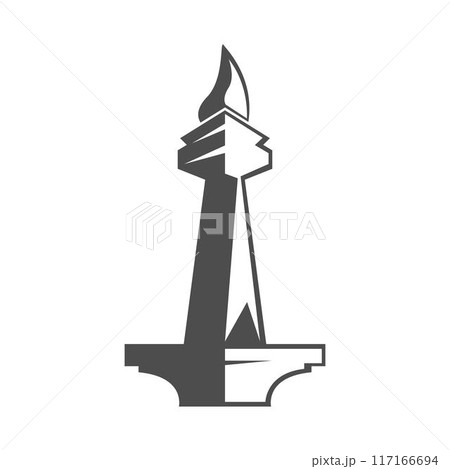 Jakarta  the capital city of Indonesia icon 117166694