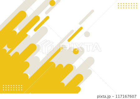Yellow rounded lines background. Abstract dashed lines and dots.Vector illustration Yellow rounded lines background. Abstract dashed lines and dots.Vector illustration 117167607