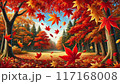 紅葉のイラスト 117168008