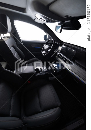 Car modern interior with ambient light Car modern interior with ambient light 117168179