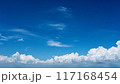 夏の青空と白い雲 117168454