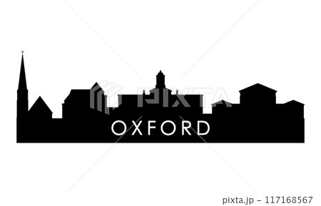 Oxford, Mississippi skyline silhouette. Oxford, Mississippi skyline silhouette. 117168567