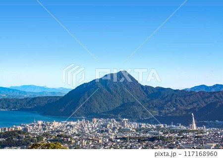 別府湾高崎山一望 117168960