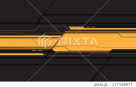 Abstract yellow black cyber futurisitc technology geometric design modern creative background vector Abstract yellow black cyber futurisitc technology geometric design modern creative background vector 117168975