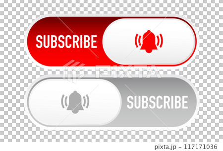 UI: Subscribe button toggle switch - Stock Illustration [117171036] - PIXTA