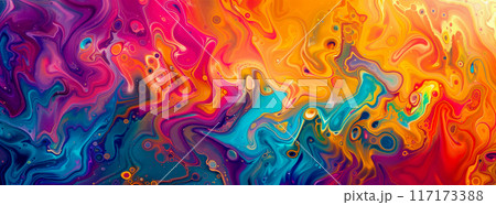 ダイナミックな抽象的流体運動アートワーク ダイナミックな抽象的流体運動アートワーク 117173388