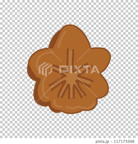 シンプルなイラスト　もみじ饅頭 117175086