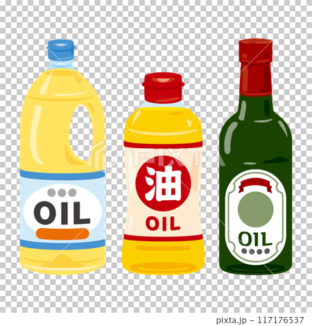 食用油裝在有文字的瓶子裡 食用油裝在有文字的瓶子裡 117176537