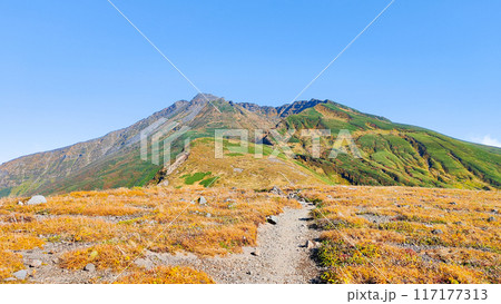 秋の鳥海山登山：扇子森～御田ヶ原 117177313