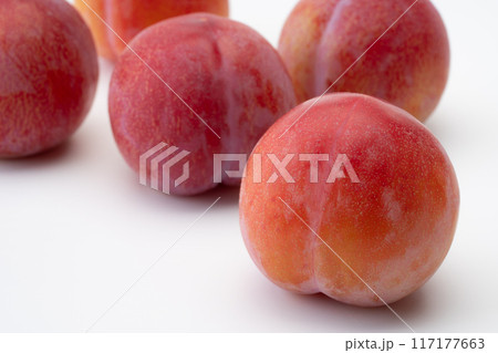 新鮮なプラムのクローズアップ 117177663