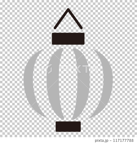 Simple Japanese lantern icon illustration Simple Japanese lantern icon illustration 117177788