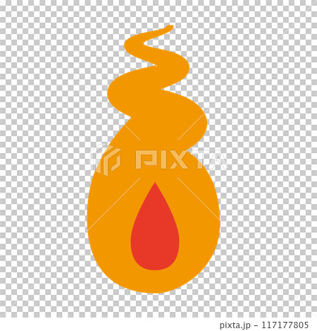 Illustration of a human soul flame 117177805