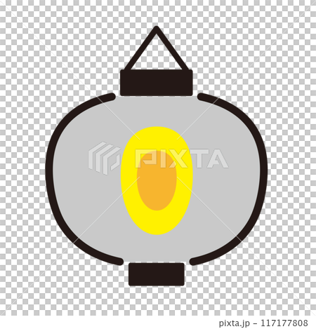 Simple Japanese lantern icon illustration 117177808