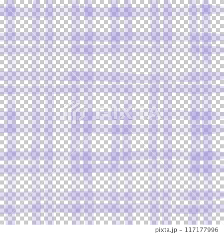 Purple Plaid Gingham Check Hand Drawn Background Overlay 117177996