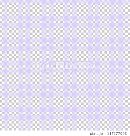 Purple Plaid Gingham Check Hand Drawn Background Overlay 117177998