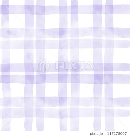 Purple Plaid Gingham Check Hand Drawn Background Overlay Purple Plaid Gingham Check Hand Drawn Background Overlay 117178007