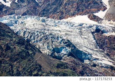 Landscape view on glacier near Simplon Pass 117178253