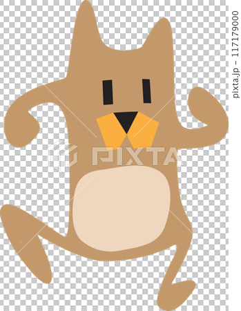 The Bear drawing cartoon style for sticker or stamp concept 117179000