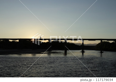 上津屋橋（通称：流れ橋・京都府八幡市）、24回流されても 117179034