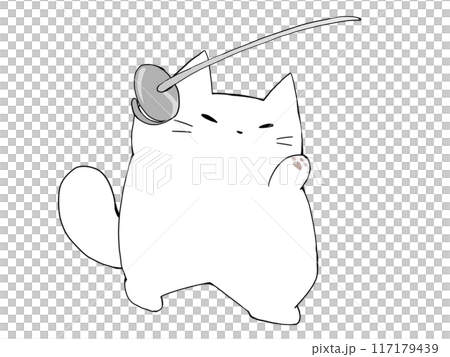 Fencing Cat Fencing Cat 117179439