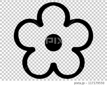 Simple flower illustration material 117179550