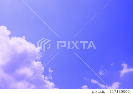 雲のある青空 (背景素材） 117180000