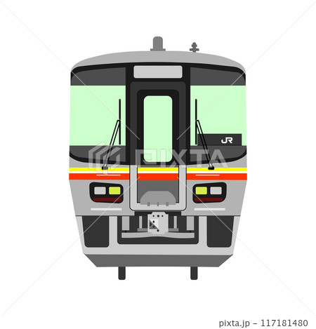 JR西日本 姫新線キハ122の正面イラスト 117181480