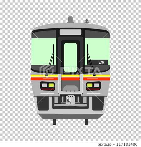 JR西日本 姫新線キハ122の正面イラスト 117181480