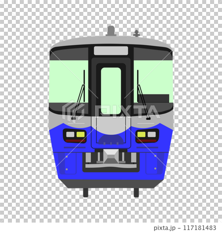 えちごトキめき鉄道ET122形の正面イラスト えちごトキめき鉄道ET122形の正面イラスト 117181483