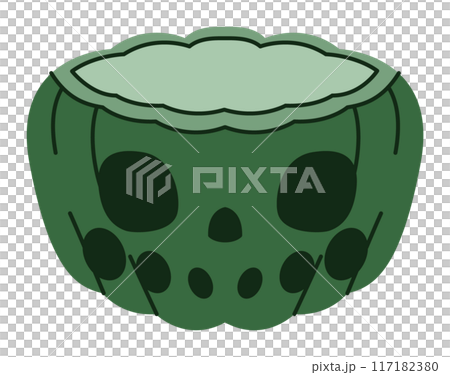 何も入っていないハロウィンポット 117182380