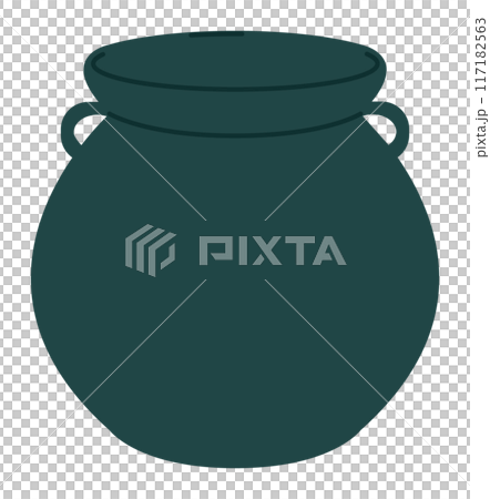 Empty Halloween pot 117182563