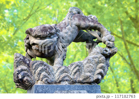 狛犬・飛翔獅子・石都々古和気神社・いわつつこわけ（福島県・石川町） 117182763