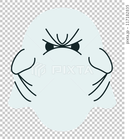 Expressive Halloween ghosts 117182835