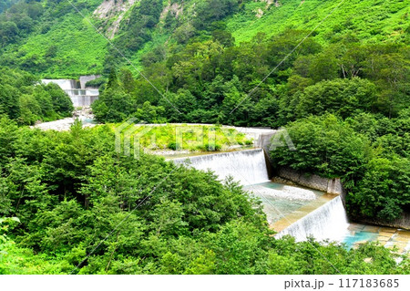 称名川の砂防堰堤/砂防ダム(富山県立山町)【2024.8】 称名川の砂防堰堤/砂防ダム(富山県立山町)【2024.8】 117183685